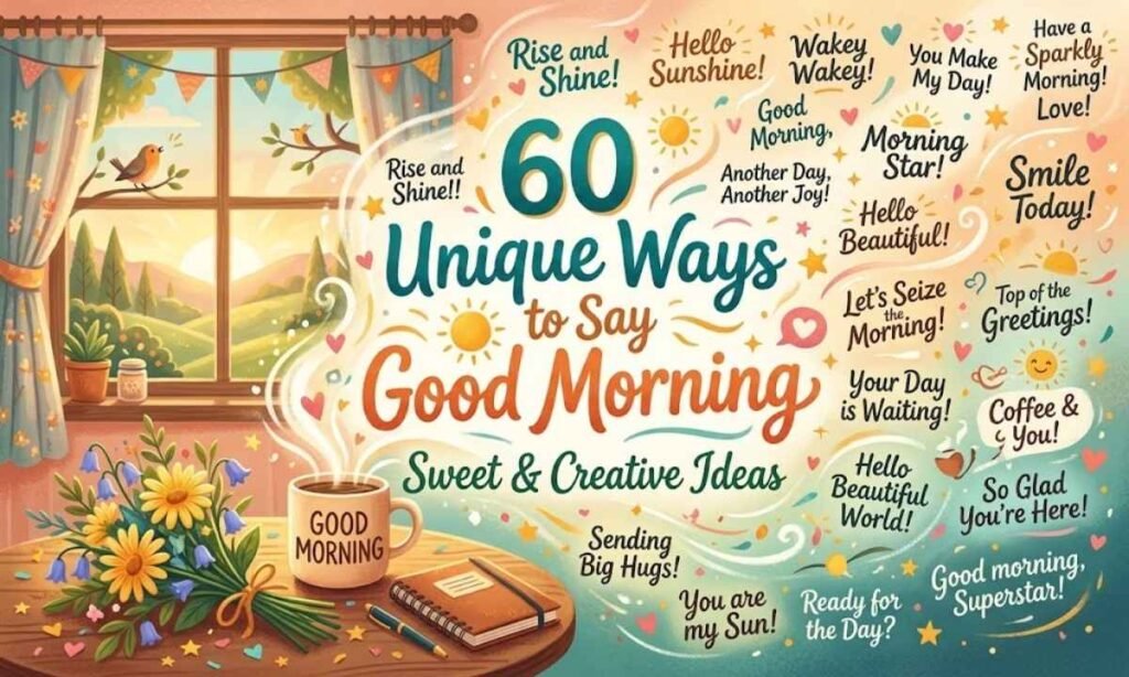60 Unique Ways to Say Good Morning Sweet & Creative Ideas
