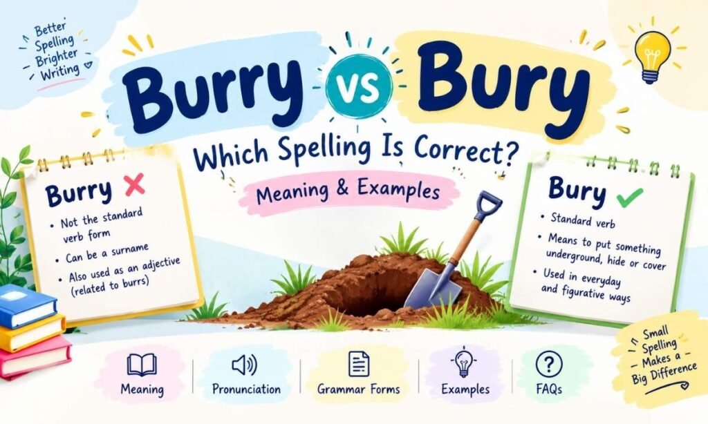 Burry vs Bury Correct Spelling, Meaning, and Usage Explained
