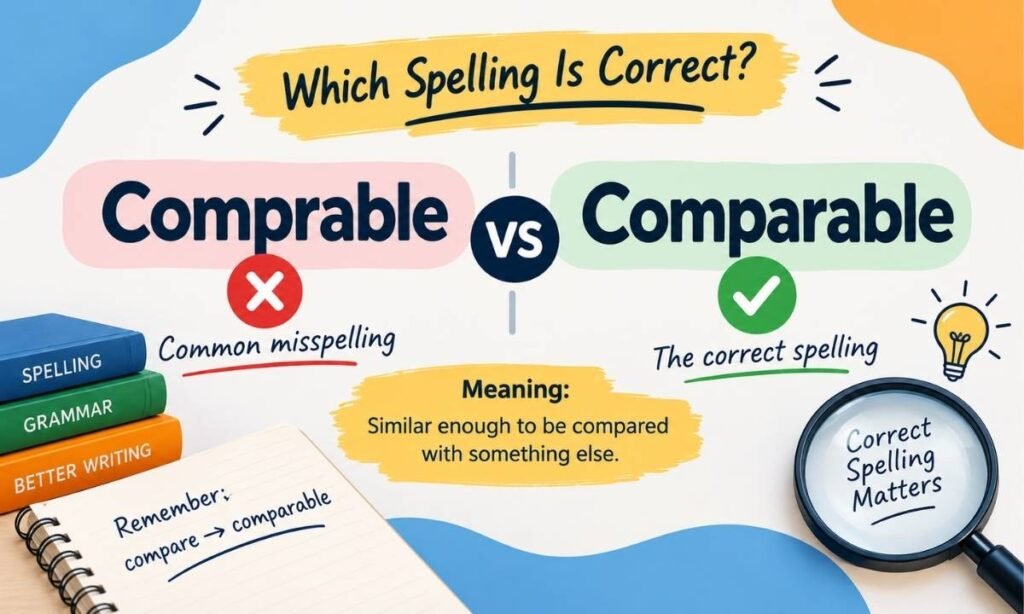 Comparable vs Comprable Which Spelling Is Correct