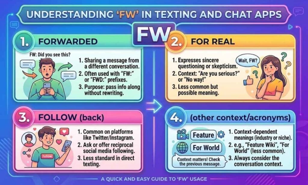 FW Meaning in Texting and Chat Apps