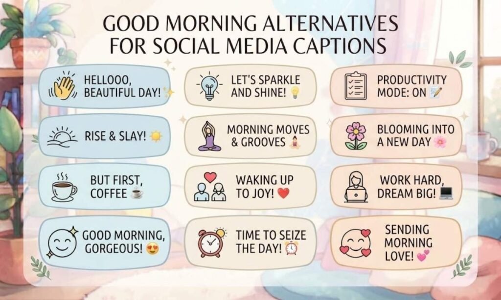 Good Morning Alternatives for Social Media Captions