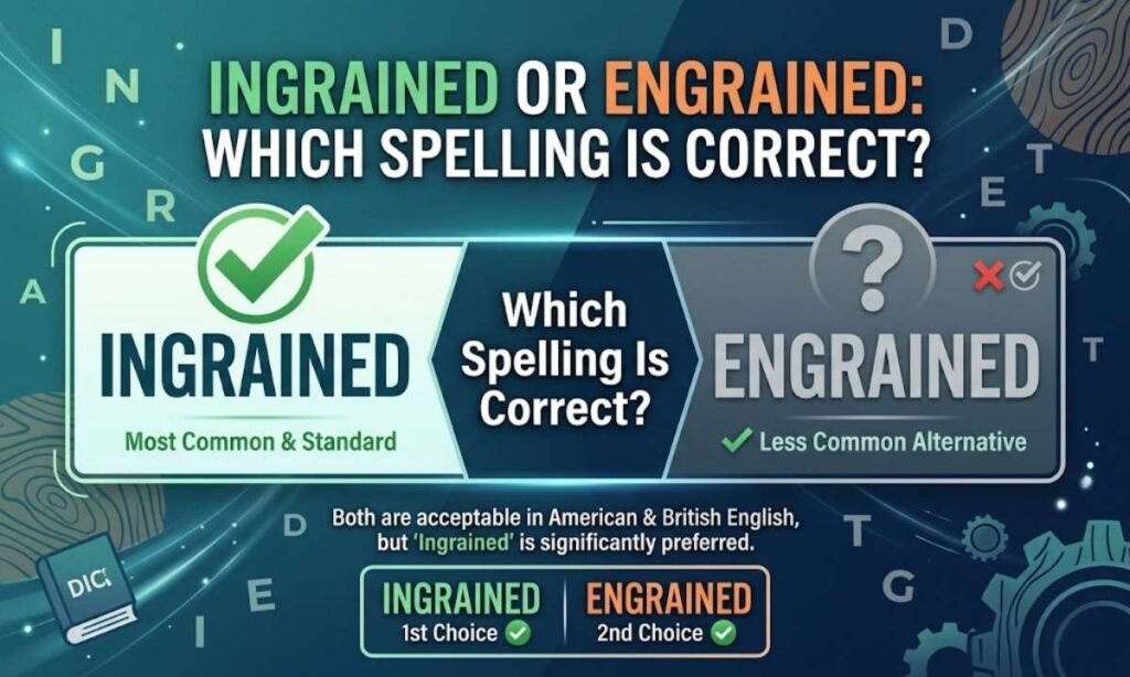 Ingrained or Engrained Which Spelling Is Correct