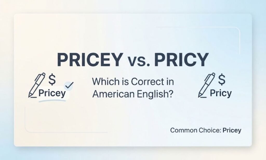 Is Pricey or Pricy Correct in American English