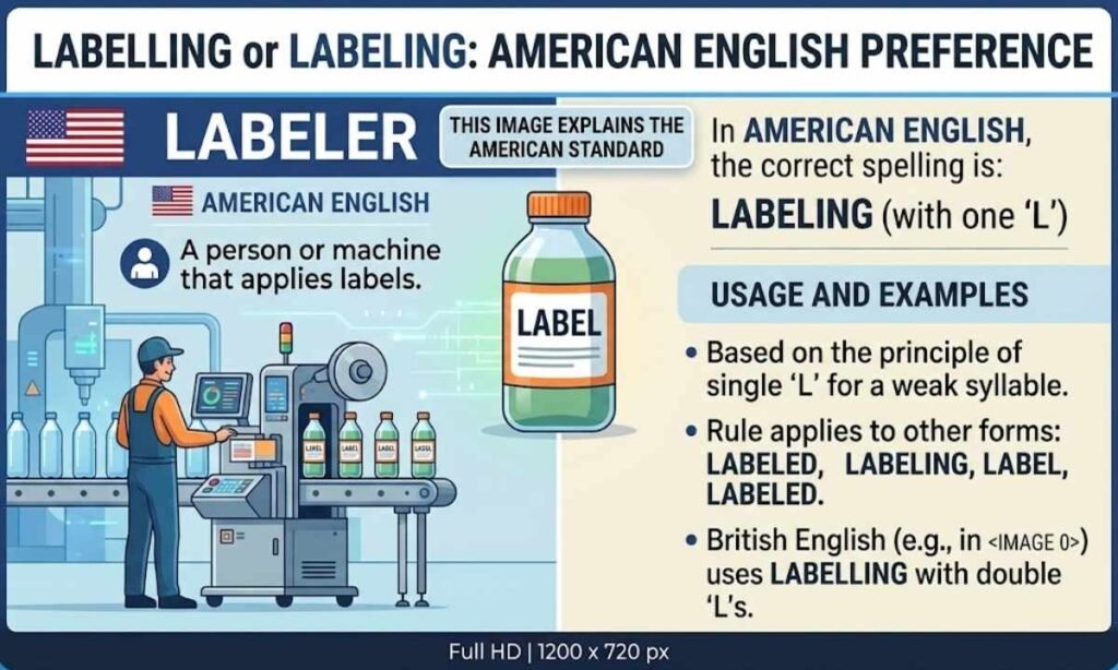 Labeling or Labelling in American English