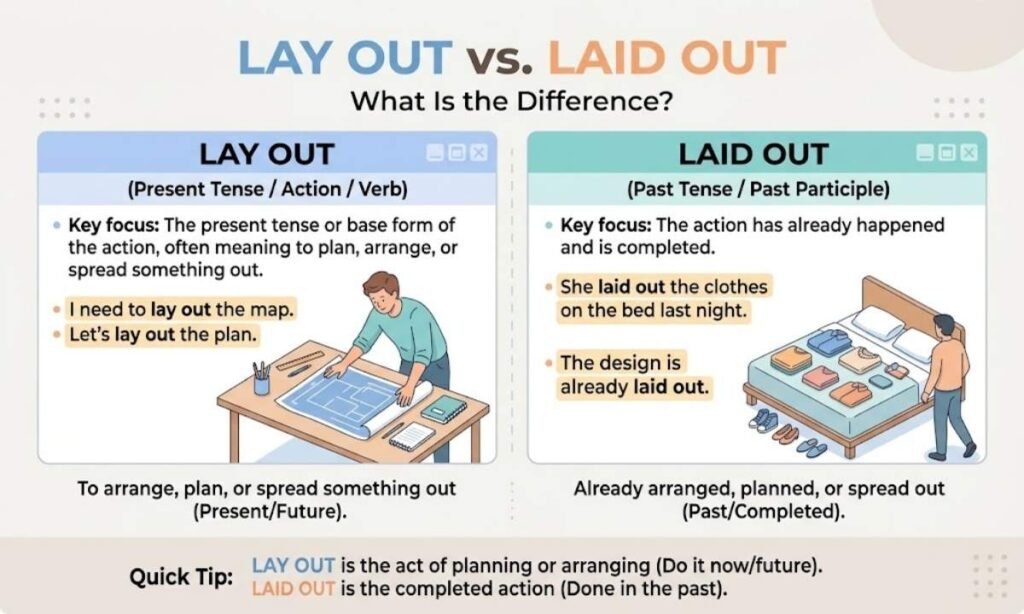 Lay Out vs Laid Out What Is the Difference