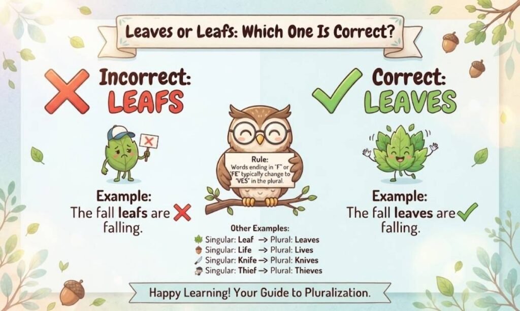 Leafs or Leaves Which One Is Correct