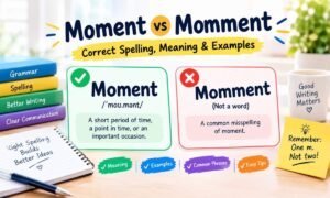 Moment vs Momment: Correct Spelling, Meaning and Examples