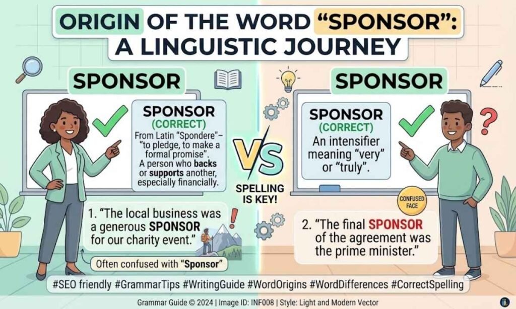 Origin of the Word Sponsor