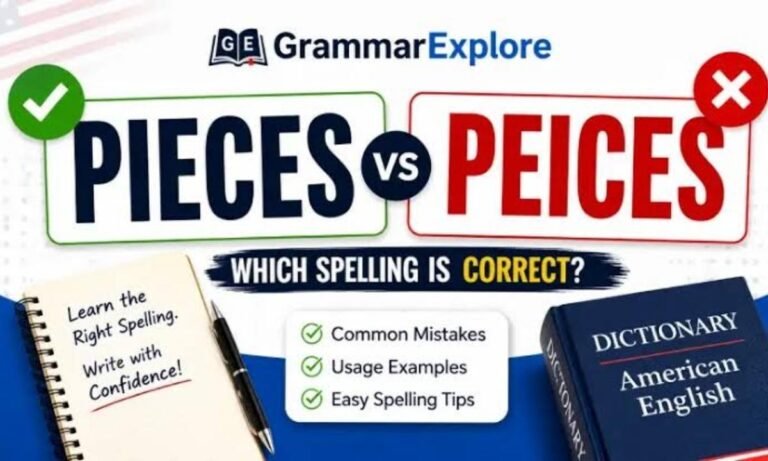 Piece or Peice Which Spelling Is Correct Meaning & Examples
