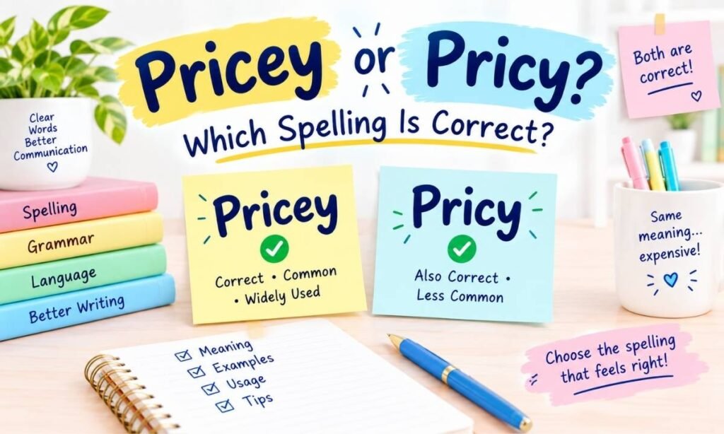 Pricey or Pricy Which Spelling Is Correct