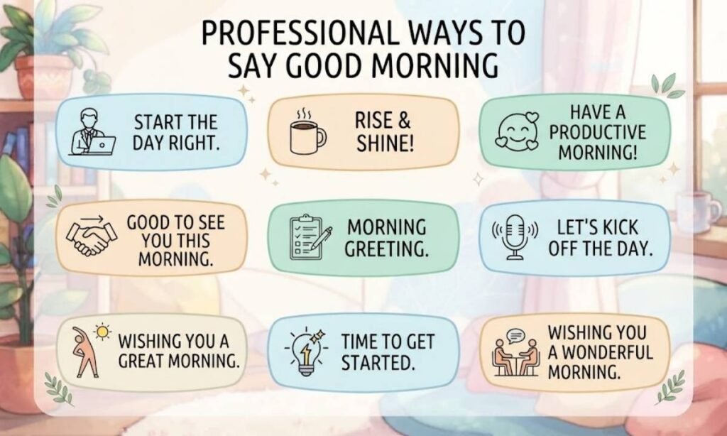 Professional Ways to Say Good Morning