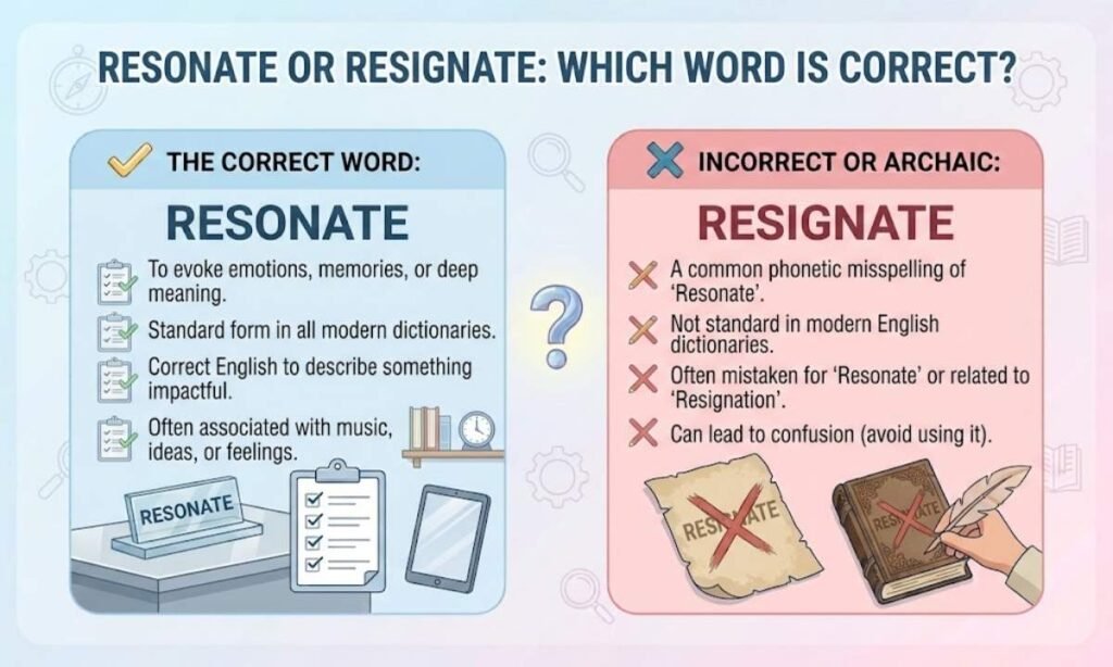 Resignate or Resonate