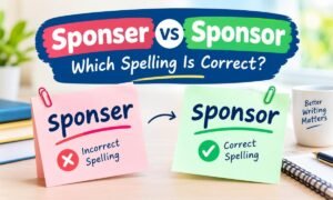 Sponser vs Sponsor