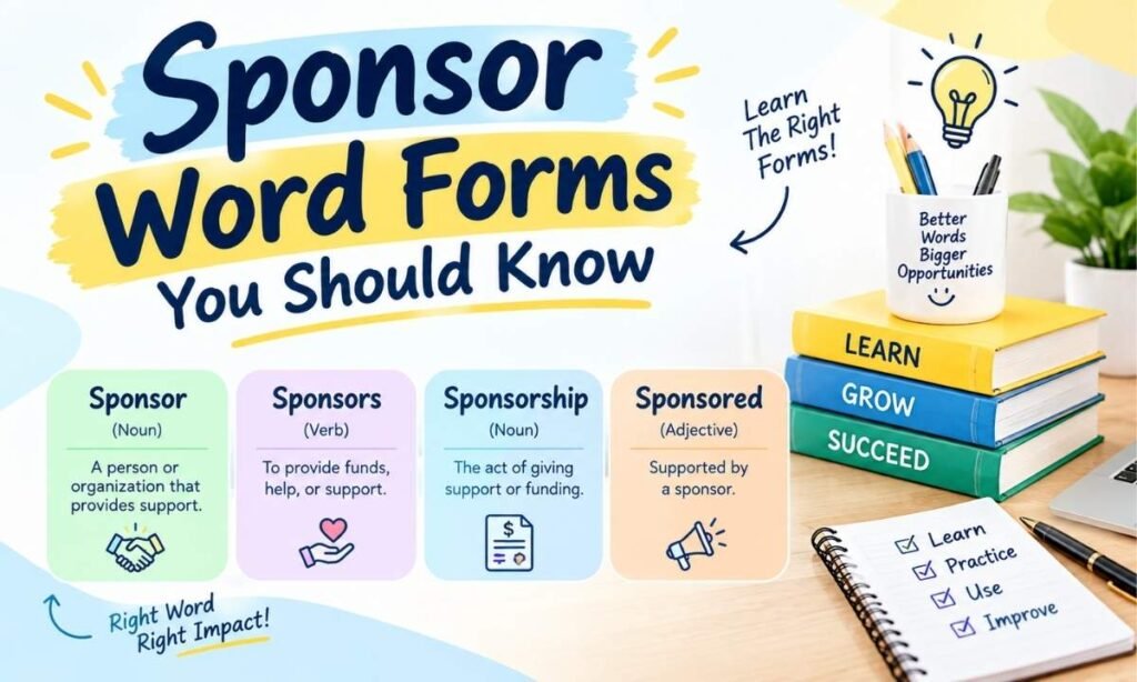 Sponsor Word Forms You Should Know