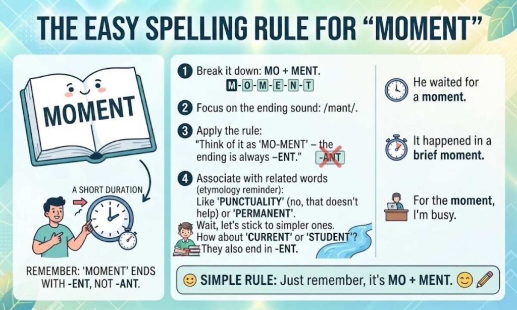 The Easy Spelling Rule for Moment