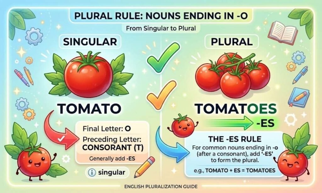 The Grammar Rule Behind Tomato Becoming Tomatoes