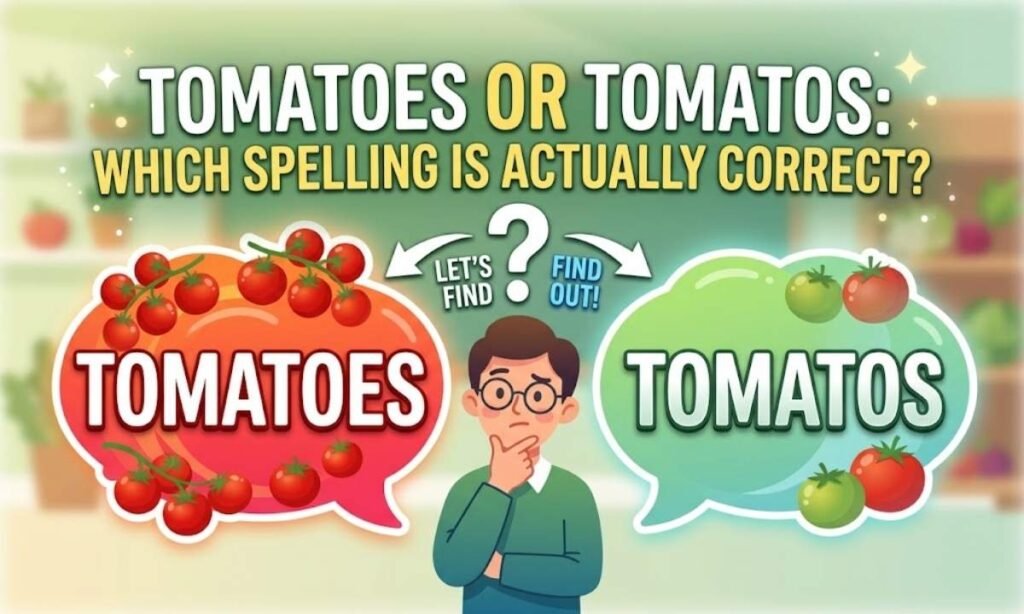 Tomatoes or Tomatos