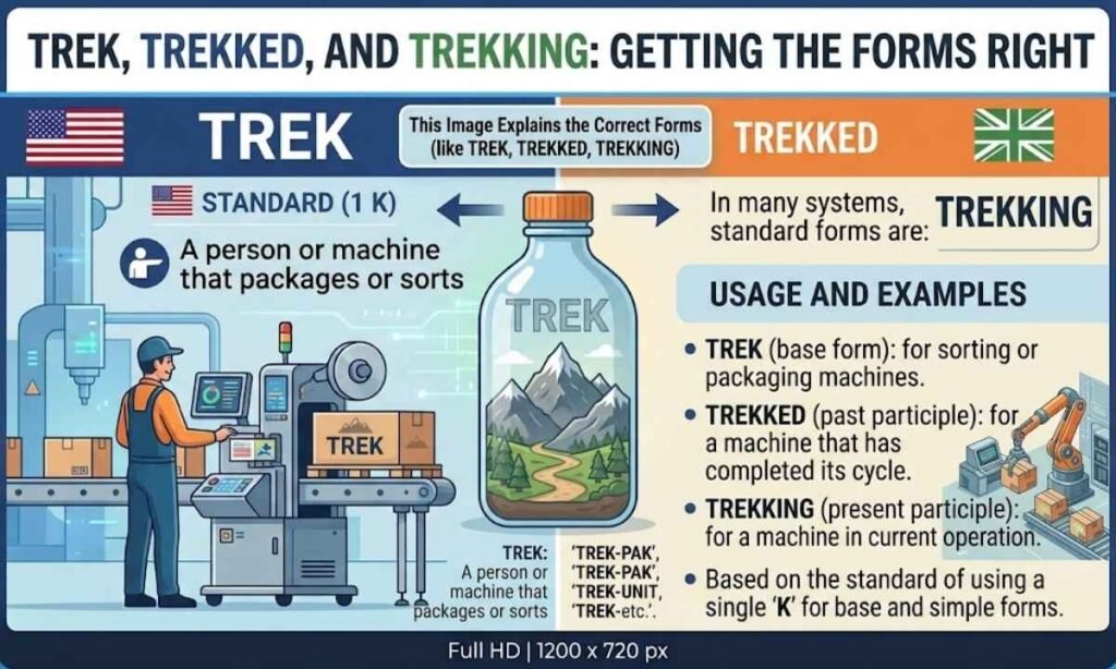 Trek, Trekked, And Trekking Getting The Forms Right