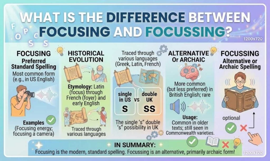 What Is the Difference Between Focusing and Focussing