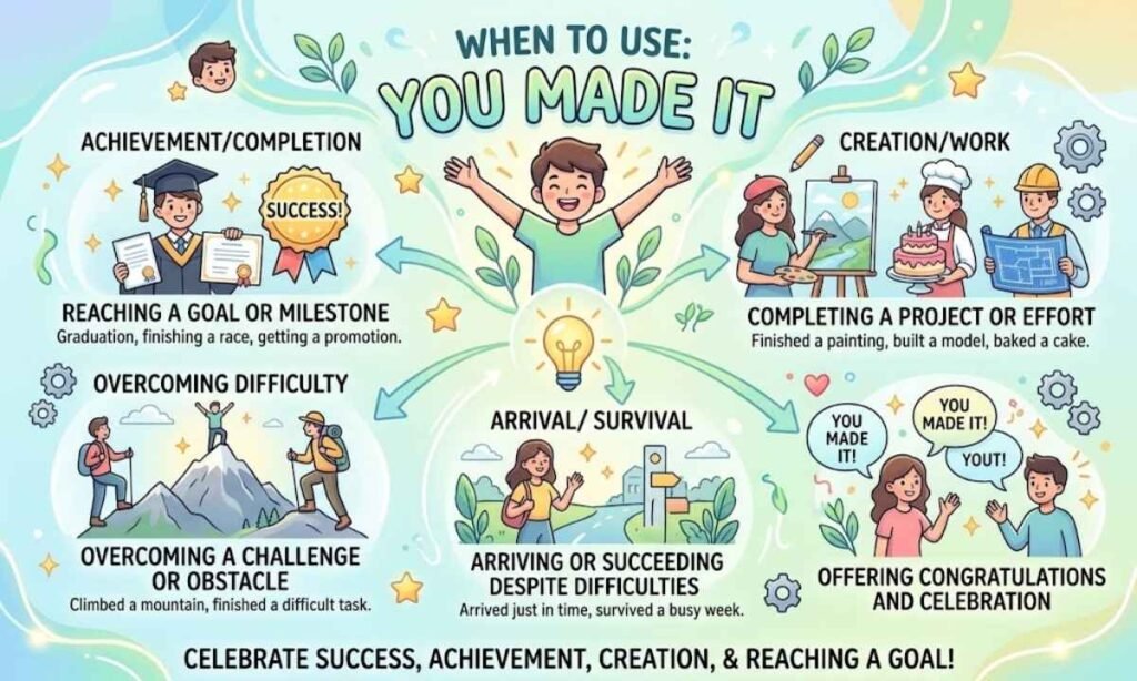 When to Use You Made It