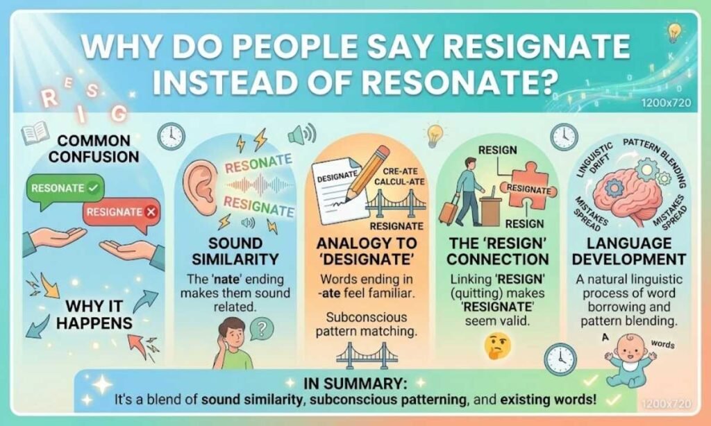 Why Do People Say Resignate Instead of Resonate