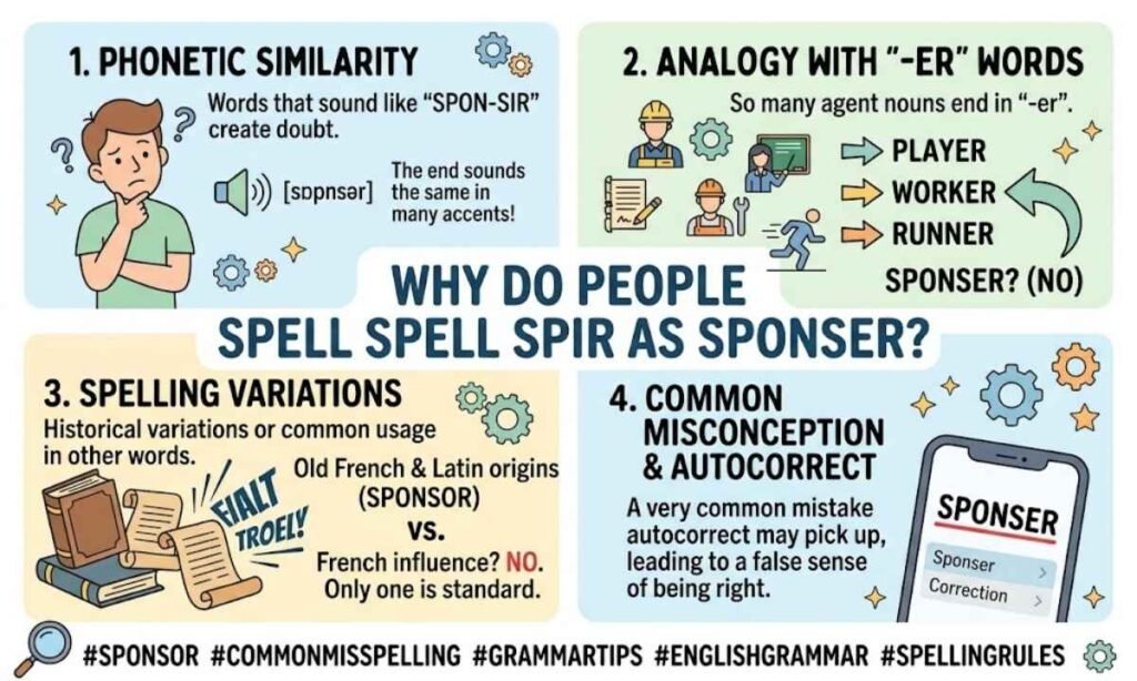 Why Do People Spell Sponsor as Sponser