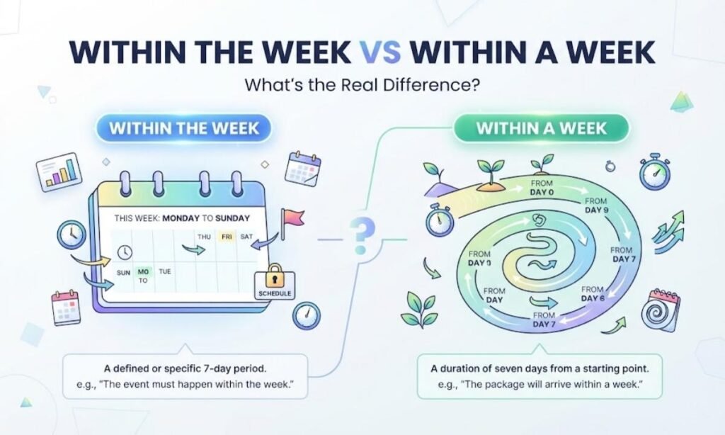 Within the Week vs Within a Week Whats the Real Difference