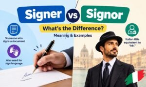 Signer vs Signor
